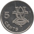 Moeda 5 cents - Ilha Salomão - 1996