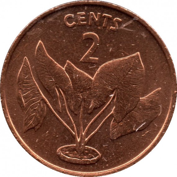 Moeda 2 cents - Kiribati - 1992