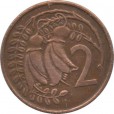Moeda 2 centimos - Nova Zelandia - 1967