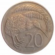 Moeda 20 cêntimos - Nova Zelandia  - 1980