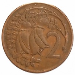 Moeda 2 cêntimos - Nova Zelandia - 1972