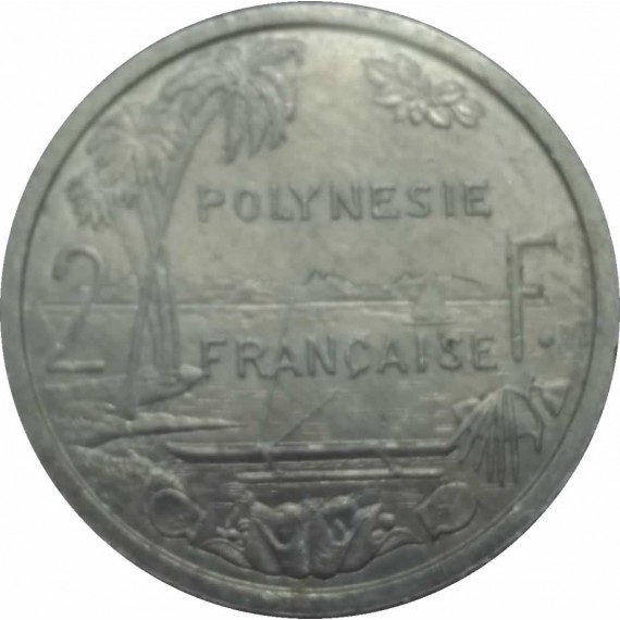 Moeda 2 Francos Polinesia Francesa 1983