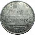 Moeda 5 Francos Polinesia Francesa 1977