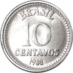 10 Centavos de Cruzado FC - Brasil - 1988 - REF:388