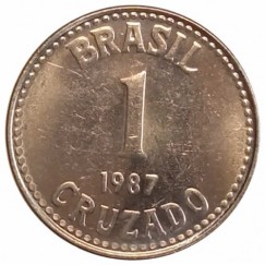 Moeda 1 cruzado - Brasil - 1987 FC - REF: 396