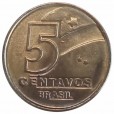Moeda 5 centavos de cruzados - 1989 FC - REF: V406
