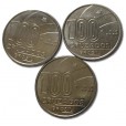 100 cruzados - Brasil 1988 - Série Axe 3 moedas