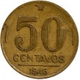 Moeda 50 centavos de cruzeiro - Brasil - 1946- REF:195