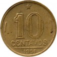 Moeda 10 centavos de cruzeiro - Brasil - 1951- REF:201