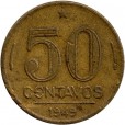 Moeda 50 centavos de cruzeiro - Brasil - 1949- REF:216