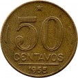 Moeda 50 centavos de cruzeiro - Brasil - 1955 - REF:222