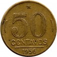 Moeda 50 centavos de cruzeiro - Brasil - 1956 - REF:223