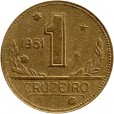 Moeda 1 cruzeiro - Brasil - 1951 - REF:232