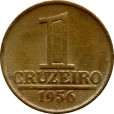Moeda 1 cruzeiro - Brasil - 1956 - REF:255