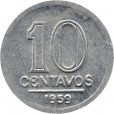 Moeda 10 centavos de cruzeiro - Brasil - 1959 - REF:260