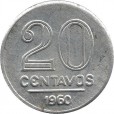 Moeda 20 centavos de cruzeiro - Brasil - 1960 - REF:267