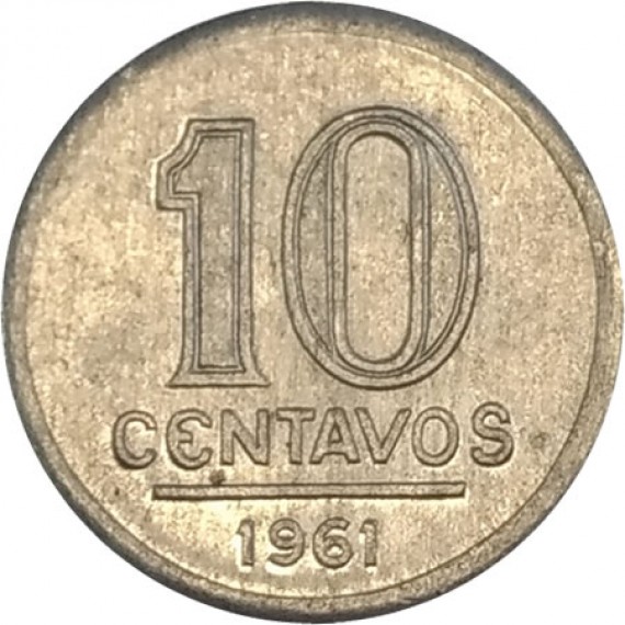 10 Centavos de Cruzeiro FC - Brasil - 1961 - REF:262