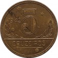 Moeda 5 cruzeiros - Brasil - 1942 - REF V252