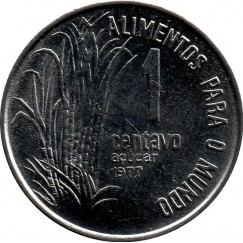 Moeda 1 centavo de cruzeiro - Brasil - 1977