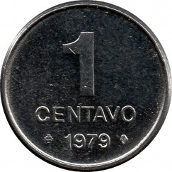 Moeda 1 centavo de cruzeiro - Brasil - 1979