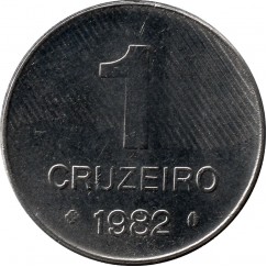 Moeda 1 cruzeiro - Brasil - 1982