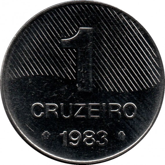Moeda 1 cruzeiro - Brasil - 1983
