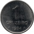 Moeda 1 cruzeiro - Brasil - 1984
