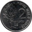 Moeda 2 centavos de cruzeiro - Brasil - 1978