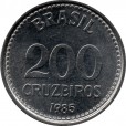 Moeda 200 cruzeiros - Brasil - 1985