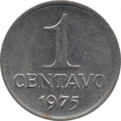 Moeda 1 centavo de cruzeiro - Brasil - 1975 - REF 289