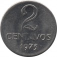Moeda 2 centavos de cruzeiro - Brasil - 1975 - REF 292
