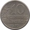 Moeda 10 centavos de cruzeiro - Brasil - 1970 - REF 297
