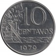 Moeda 10 centavo de cruzeiro - Brasil - 1979