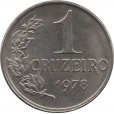 Moeda 1 cruzeiro - Brasil - 1978 - REF 323