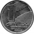 Moeda 1 cruzeiro - Brasil - 1990