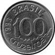 Moeda 100 cruzeiros - Brasil - 1993