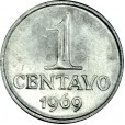 1 Centavo de Cruzeiro FC  - Brasil - 1969 - REF:288