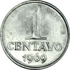 1 Centavo de Cruzeiro FC  - Brasil - 1969 - REF:288