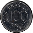 Moeda 100 cruzeiros Real - Brasil - 1994