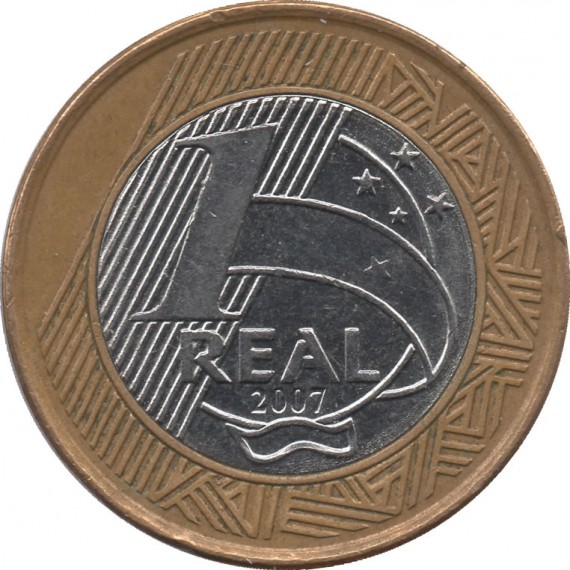Moeda 1 Real - Brasil - 2007