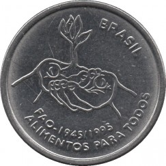 Moeda 10 centavos real - Brasil - 1995 FAO