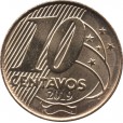 Moeda 10 centavos real - Brasil - 2019