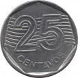 Moeda 25 centavos real - Brasil - 1995 FAO