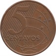 Moeda 5 centavos real - Brasil - 2008