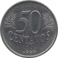 Moeda 50 centavos real - Brasil - 1995