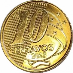 Moeda 10 centavos - Brasil - 2023 - FC