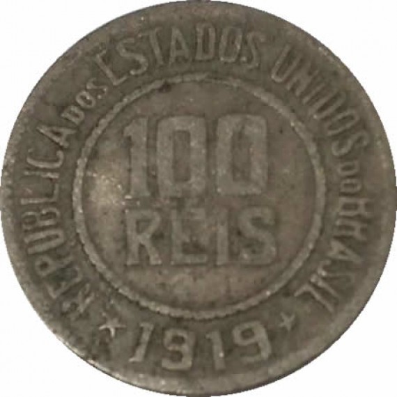 100 Réis - Brasil - 1919 - REF:73