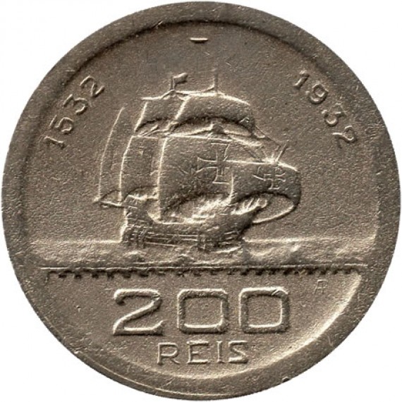 Moeda 200 Réis - Brasil - 1932 - REF:136