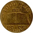 Moeda 1000 Réis - Brasil - 1937 - REF:158