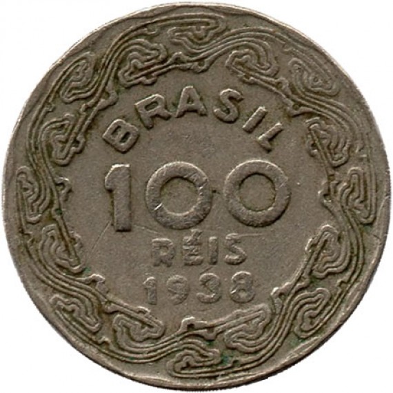 Moeda 100 Réis - Brasil - 1938 - REF:163
